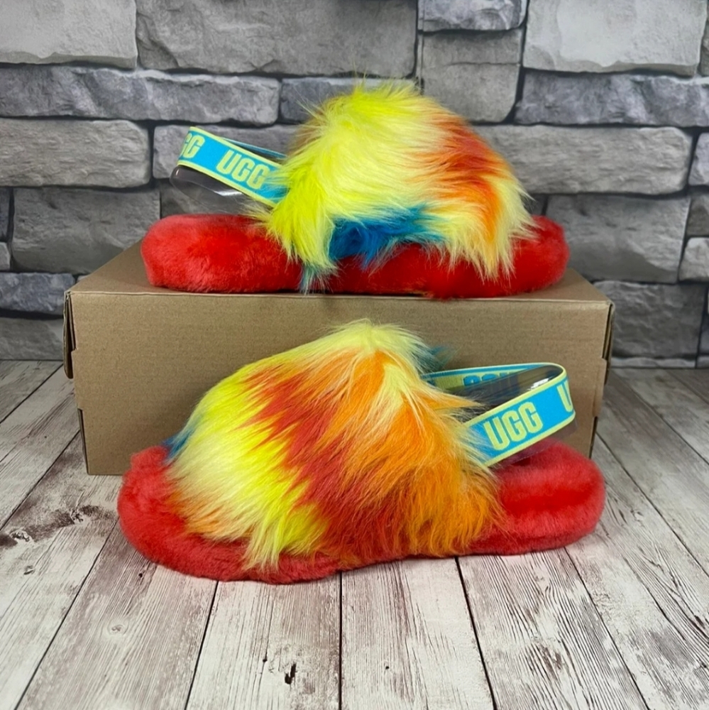 UGG FLUFFY YEAH TIE DYE